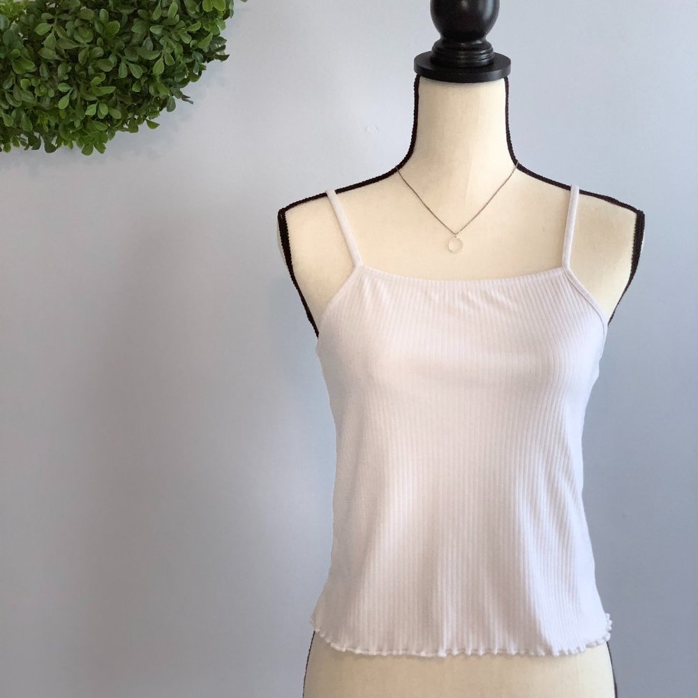 ABOUND White Straight Neck Women's Tank (M)